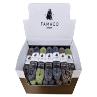 Famaco glitter veters lurex - 120cm - in display- 36 paar 120 cm