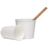 Maatbeker gelamineerd