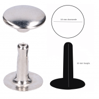 Holnieten art.38, per 100 stuks Nikkel