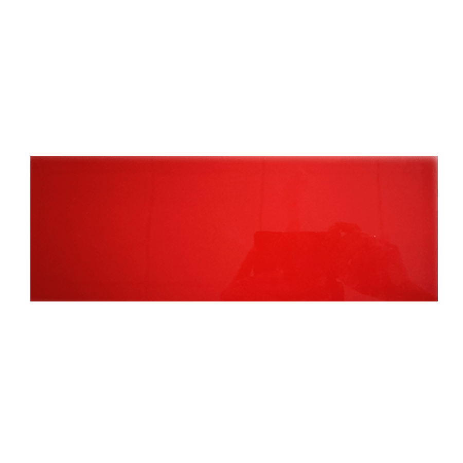 Spiegel zoolplaat met primerlaag 14 x 37 cm Rood
