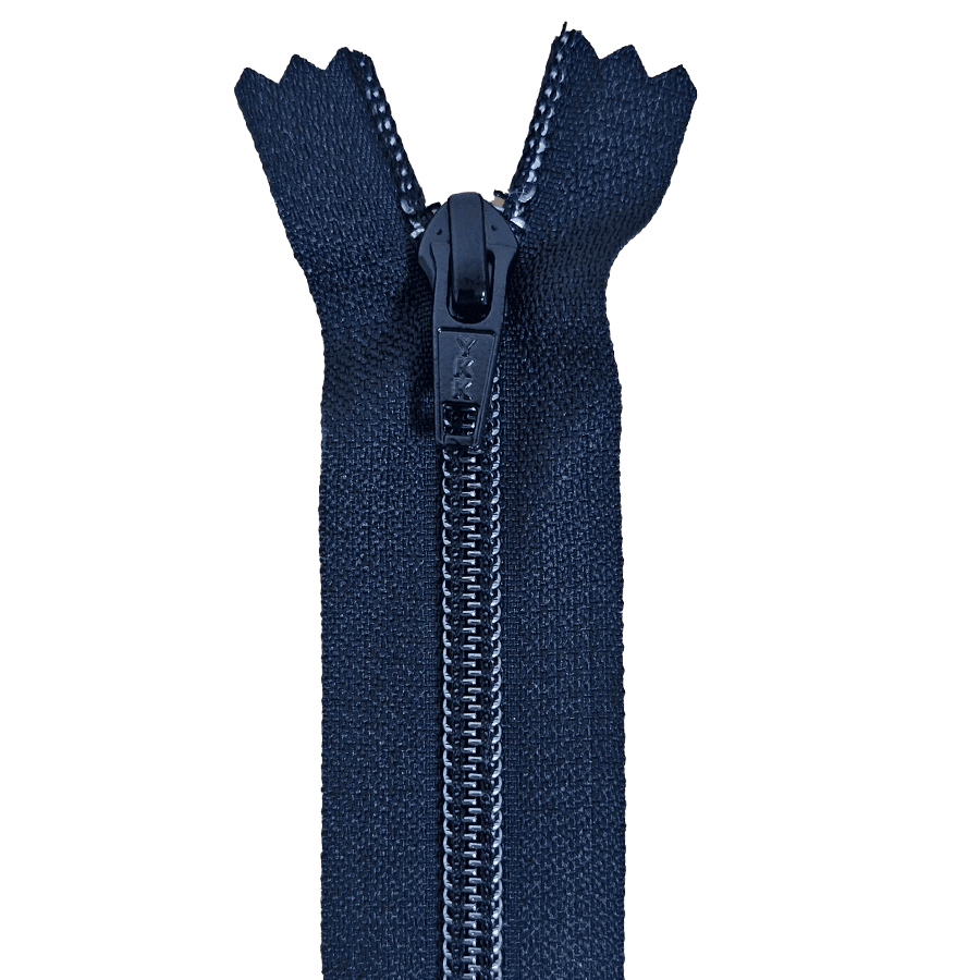 Nylonrits ondeelbaar zwart met gun metal vertanding 40 cm