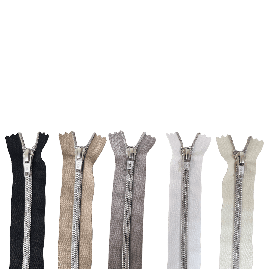 Nylonrits ondeelbaar met zilveren metallic vertanding