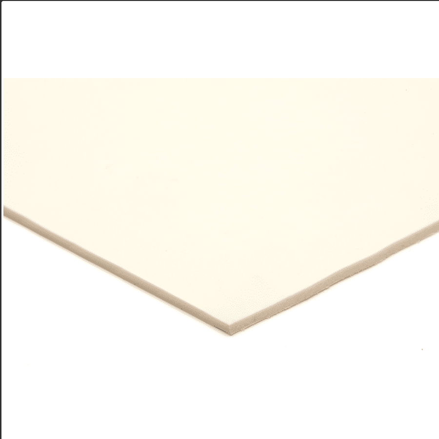 Latexschuim met textiellaag wit 3,0 mm
